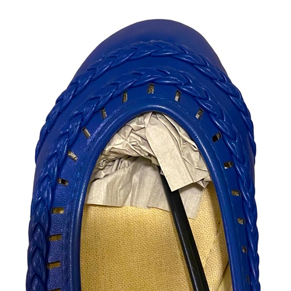 Women’s Cinak Blue Braid Design Flats Size 8,10 - Picture 4 of 9